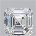 Natural Diamond 3.21 Carats, Asscher with  Cut, G Color, VS2 Clarity and Certified by GIA