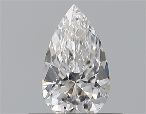 Picture of Natural Diamond 0.40 Carats, Pear with  Cut, D Color, VS1 Clarity and Certified by GIA