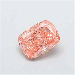 Picture of Lab Grown Diamond 1.27 Carats, CUSHION MODIFIED with  Cut, Fancy Intense Pink Color, VVS2 Clarity and Certified by IGI
