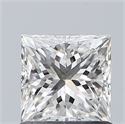Natural Diamond 0.97 Carats, Princess with  Cut, G Color, VVS2 Clarity and Certified by GIA