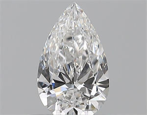 Picture of Natural Diamond 0.41 Carats, Pear with  Cut, E Color, VS2 Clarity and Certified by GIA