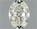 Natural Diamond 1.00 Carats, Oval with  Cut, J Color, SI2 Clarity and Certified by GIA