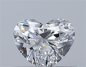 Picture of Natural Diamond 0.34 Carats, Heart with  Cut, E Color, VS2 Clarity and Certified by GIA