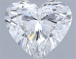 Picture of Natural Diamond 0.40 Carats, Heart with  Cut, H Color, VVS2 Clarity and Certified by GIA