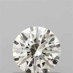 Picture of Natural Diamond 0.53 Carats, Round with Excellent Cut, K Color, VS2 Clarity and Certified by GIA