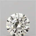 Natural Diamond 0.53 Carats, Round with Excellent Cut, K Color, VS2 Clarity and Certified by GIA