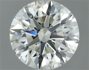Picture of Natural Diamond 0.60 Carats, Round with Excellent Cut, M Color, VS2 Clarity and Certified by GIA