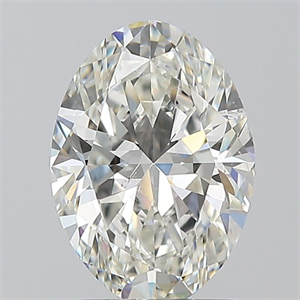 Picture of Natural Diamond 1.50 Carats, Oval with  Cut, H Color, VS2 Clarity and Certified by GIA