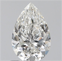 Natural Diamond 0.70 Carats, Pear with  Cut, H Color, VVS2 Clarity and Certified by GIA