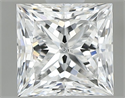 Natural Diamond 0.90 Carats, Princess with  Cut, E Color, SI2 Clarity and Certified by GIA