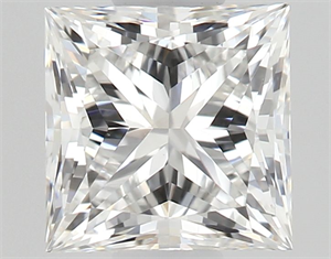 Picture of Natural Diamond 0.50 Carats, Princess with  Cut, E Color, VS1 Clarity and Certified by GIA