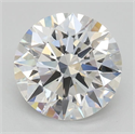Lab Grown Diamond 1.09 Carats, Round with Ideal Cut, D Color, VVS2 Clarity and Certified by IGI
