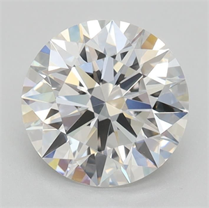 Picture of Lab Grown Diamond 1.09 Carats, Round with Ideal Cut, D Color, VVS2 Clarity and Certified by IGI