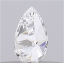 Natural Diamond 0.18 Carats, Pear with  Cut, F Color, VVS2 Clarity and Certified by GIA