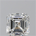Natural Diamond 0.70 Carats, Asscher with  Cut, I Color, VS1 Clarity and Certified by GIA