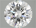 Lab Grown Diamond 2.56 Carats, Round with Ideal Cut, D Color, VVS2 Clarity and Certified by IGI