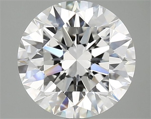 Picture of Lab Grown Diamond 2.56 Carats, Round with Ideal Cut, D Color, VVS2 Clarity and Certified by IGI