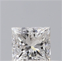 Diamante Natural 0.41 quilates, Princesa , Color F, claridad SI1 y certificado GIA