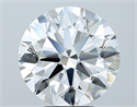 Natural Diamond 5.51 Carats, Round with Excellent Cut, G Color, VVS1 Clarity and Certified by GIA
