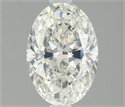 Natural Diamond 1.08 Carats, Oval with  Cut, G Color, SI1 Clarity and Certified by IGI