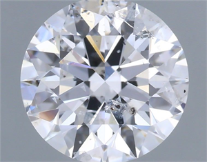 Picture of Natural Diamond 0.73 Carats, Round with Excellent Cut, E Color, I1 Clarity and Certified by IGI