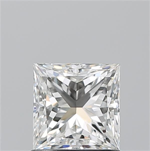 Picture of Natural Diamond 1.01 Carats, Princess with  Cut, H Color, VS1 Clarity and Certified by GIA