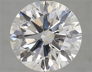 Picture of Lab Grown Diamond 5.10 Carats, Round with Excellent Cut, D Color, VVS1 Clarity and Certified by GIA