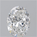 Natural Diamond 0.90 Carats, Oval with  Cut, E Color, VS2 Clarity and Certified by GIA