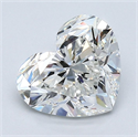 Natural Diamond 1.70 Carats, Heart with  Cut, H Color, VS2 Clarity and Certified by GIA