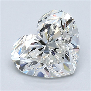 Picture of Natural Diamond 1.70 Carats, Heart with  Cut, H Color, VS2 Clarity and Certified by GIA