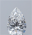 Diamante Natural 0.38 quilates, De pera , Color D, claridad VS2 y certificado GIA