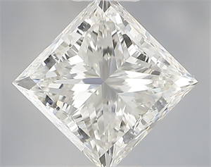 Picture of Natural Diamond 0.72 Carats, Princess with  Cut, F Color, VVS2 Clarity and Certified by IGI
