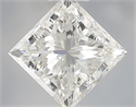 Natural Diamond 0.72 Carats, Princess with  Cut, F Color, VVS2 Clarity and Certified by IGI
