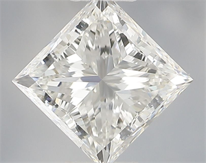 Picture of Natural Diamond 0.72 Carats, Princess with  Cut, F Color, VVS2 Clarity and Certified by IGI