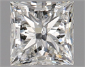 Natural Diamond 0.80 Carats, Princess with  Cut, J Color, I1 Clarity and Certified by GIA
