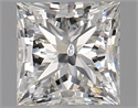 Natural Diamond 0.80 Carats, Princess with  Cut, J Color, I1 Clarity and Certified by GIA