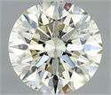 Natural Diamond 0.81 Carats, Round with Excellent Cut, L Color, SI1 Clarity and Certified by IGI