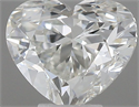 Natural Diamond 0.40 Carats, Heart with  Cut, G Color, VVS2 Clarity and Certified by IGI