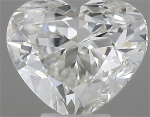 Picture of Natural Diamond 0.40 Carats, Heart with  Cut, G Color, VVS2 Clarity and Certified by IGI