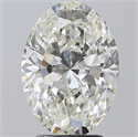 Natural Diamond 3.01 Carats, Oval with  Cut, I Color, VVS2 Clarity and Certified by GIA