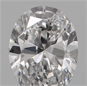 Natural Diamond 0.19 Carats, Oval with  Cut, D Color, SI2 Clarity and Certified by IGI