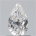 Natural Diamond 0.60 Carats, Pear with  Cut, E Color, FL Clarity and Certified by GIA