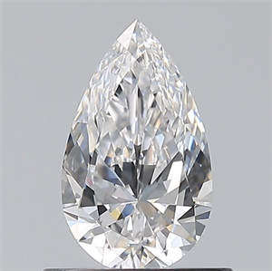 Picture of Natural Diamond 0.60 Carats, Pear with  Cut, E Color, FL Clarity and Certified by GIA