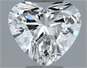 Natural Diamond 0.30 Carats, Heart with  Cut, F Color, VS1 Clarity and Certified by GIA