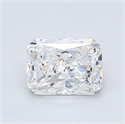 Natural Diamond 0.74 Carats, Radiant with  Cut, F Color, SI2 Clarity and Certified by GIA