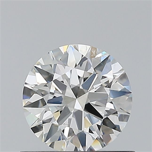 Picture of Natural Diamond 0.61 Carats, Round with Excellent Cut, G Color, SI1 Clarity and Certified by IGI