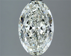Foto Diamante Natural 2.01 quilates, Ovalado , Color J, claridad VVS1 y certificado GIA de