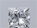Natural Diamond 0.34 Carats, Princess with  Cut, E Color, VS1 Clarity and Certified by GIA