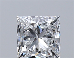 Picture of Natural Diamond 0.34 Carats, Princess with  Cut, E Color, VS1 Clarity and Certified by GIA
