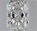 Natural Diamond 0.70 Carats, Radiant with  Cut, F Color, SI1 Clarity and Certified by GIA